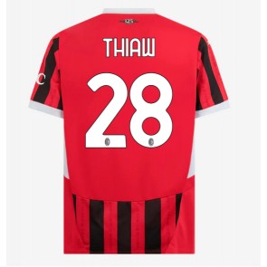 AC Milan Malick Thiaw #28 Domaci Dres 2024-25 Kratak Rukavima